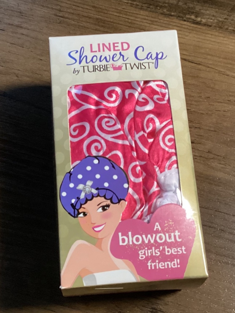 Turbie Twist Lined Shower Cap New
